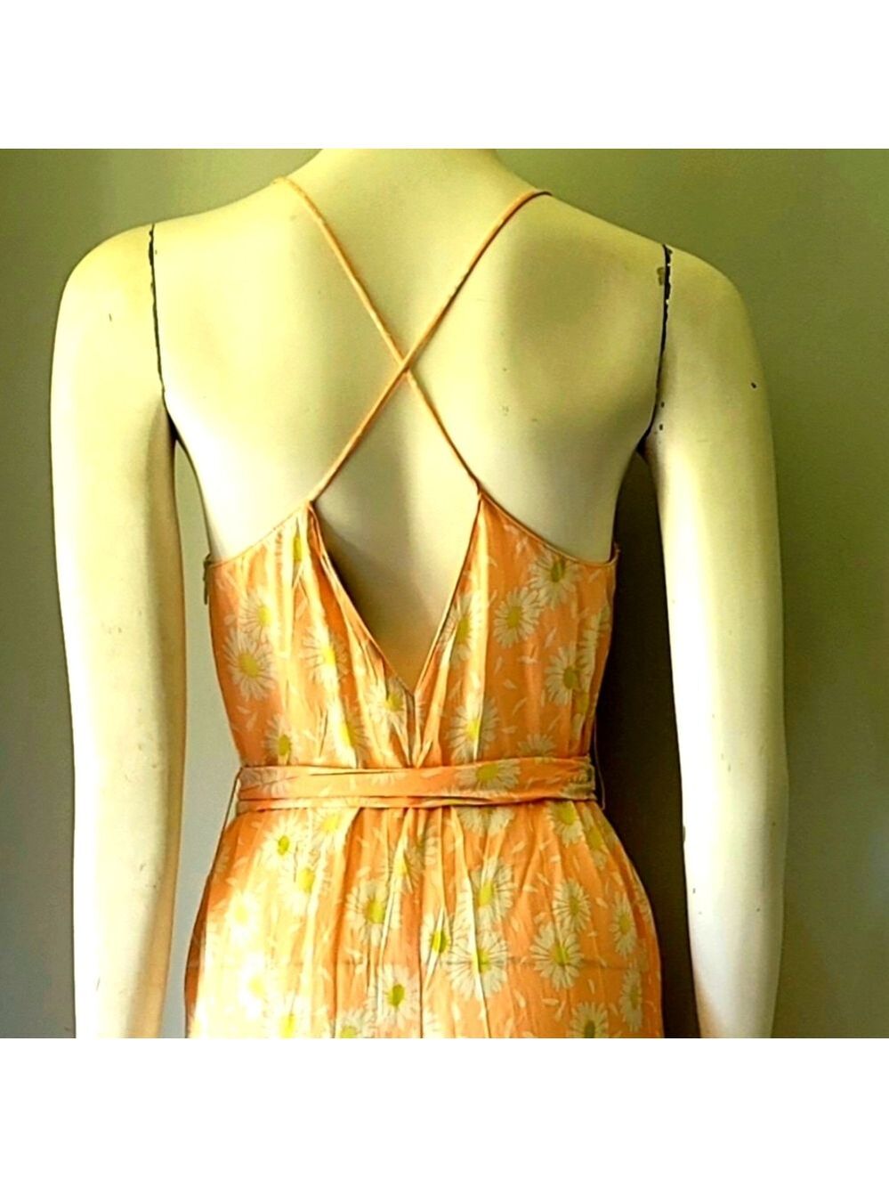 Zara Floral Jumpsuit Palazzo Wide Legs S